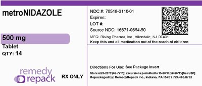 MM2 - metroNIDAZOLE 500mg 70518 3110 01